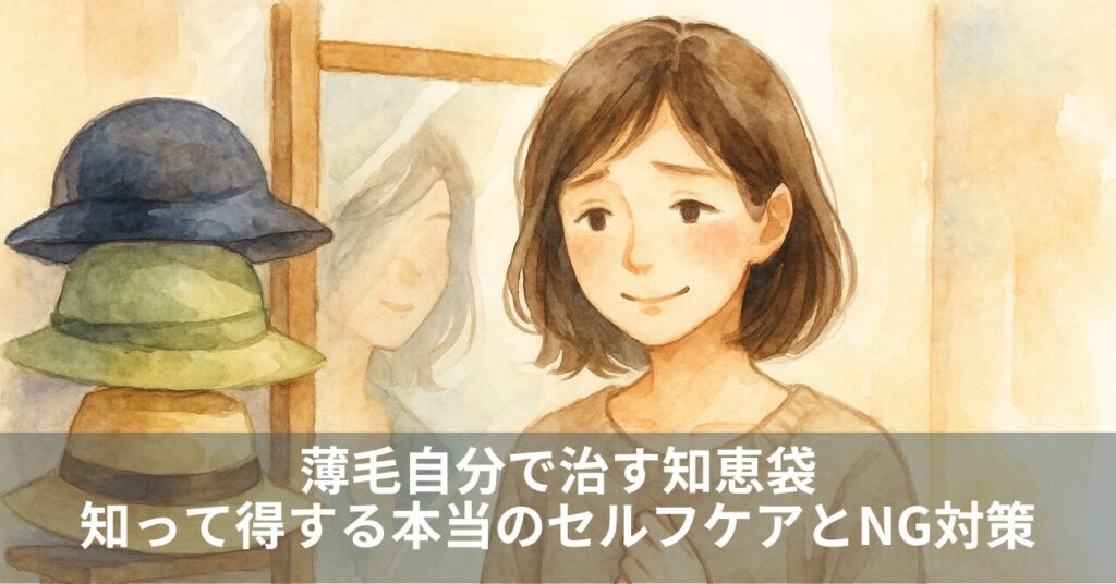 薄毛自分で治す知恵袋｜知って得する本当のセルフケアとNG対策